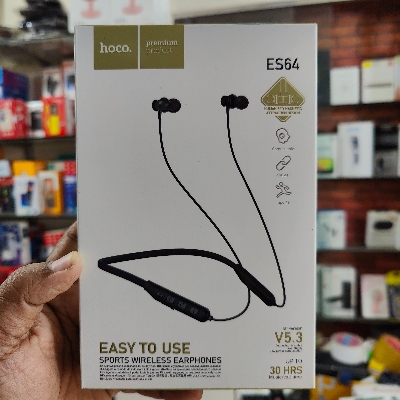 Picture of Hoco ES64 Sports Bluetooth V5.3 Wireless Earphone Neckband (Black)