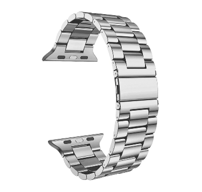 Picture of 42mm/44mm/45mm/49mm Magnet Metal Replacement Strap For Smart Watch - Black - A Stylish and Durable Replacement Strap for Your Smartwatch (Bracelet Silver,Freesize)