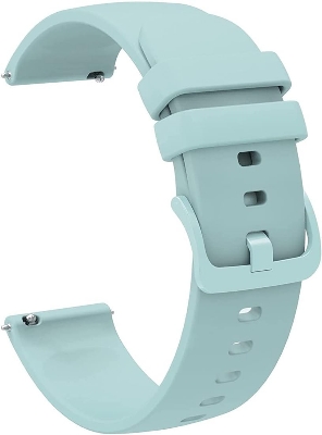 Picture of 20mm Soft Silicone Replacement Strap - Smart Watch Belt (Lake Blue,Freesize)