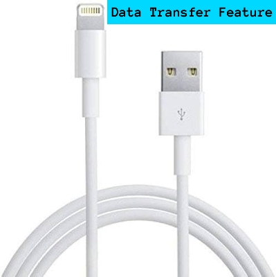Picture of USB Charging Cable For iPhone Apple iPhone 6, iPhone 7, iPhone 8, iPhone 9, iPhone 10, iPhone 11 iPhone Cables, Data Transfer (White)