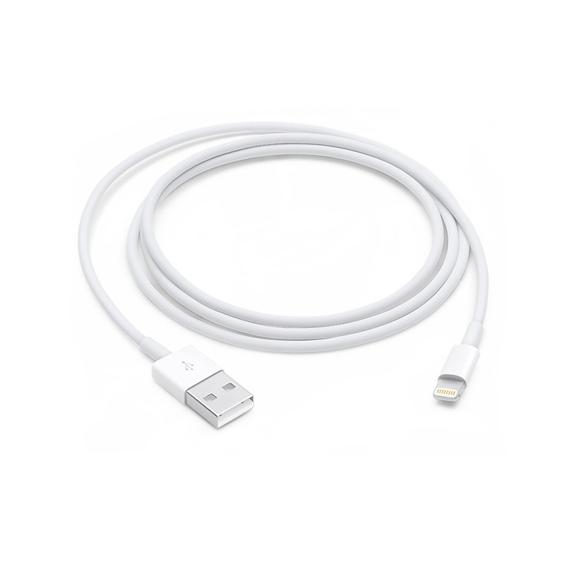 Picture of USB Charging Cable For iPhone Apple iPhone 6, iPhone 7, iPhone 8, iPhone 9, iPhone 10, iPhone 11 iPhone Cables, Data Transfer (White)