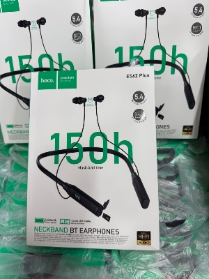 Picture of Hoco ES62 Pretty Dual Play Mode Wireless Bluetooth V5.3 Neckband Headsetss with Powerful Bass / Music Time 120 Hours (Hoco Es62 Plus)