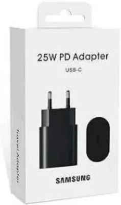 Picture of 25W Pd Type C Charger Fast Charging  USB-C 25 Watt Power Adapter USB Wall Charger For Samsung Mobile (Black Adapter Only)