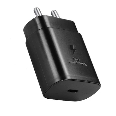 Picture of 25W Pd Type C Charger Fast Charging  USB-C 25 Watt Power Adapter USB Wall Charger For Samsung Mobile (Black Adapter Only)