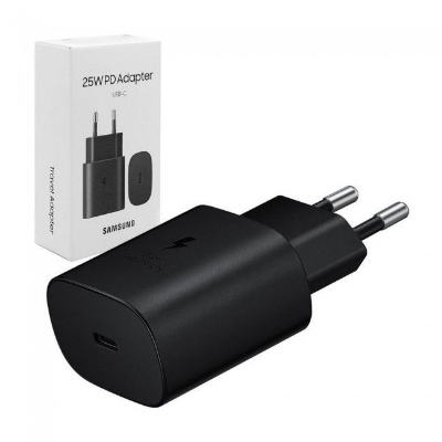 Picture of 25W Pd Type C Charger Fast Charging  USB-C 25 Watt Power Adapter USB Wall Charger For Samsung Mobile (White with Cable)