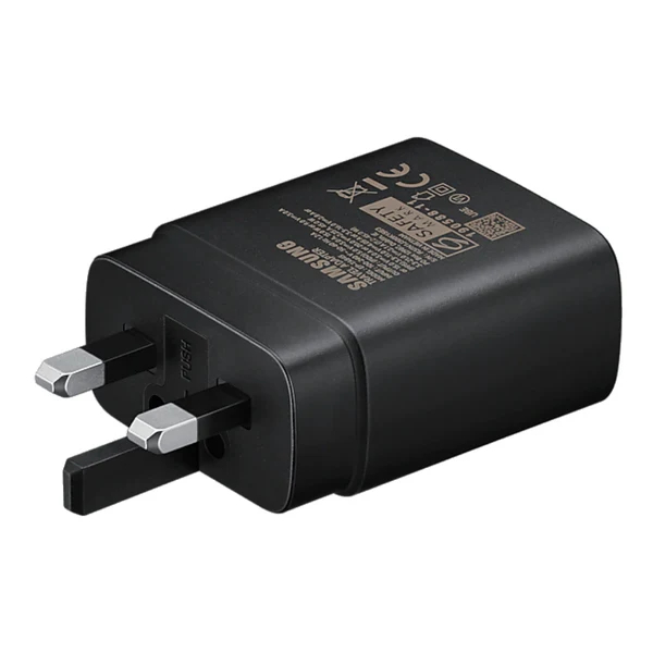Picture of 45W PD Fast Power Adapter 3 Pin For Samsung Mobile (Black Adapter Only)