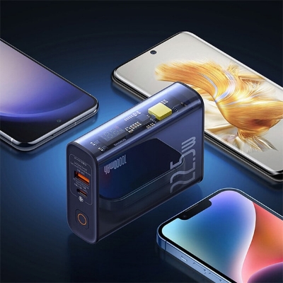 Picture of Baseus Explorer Series 22.5W Digital Display Semi Transparent Power Bank 10000mAh (Black)