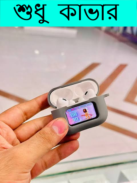 Picture of (Only Cover) Silicone Case For Airpods A9 pro Touch Screen Display Protective Cover (Multicolor)