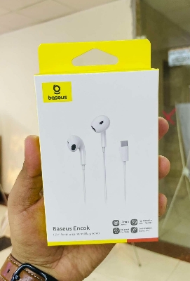 Picture of Baseus Encok C17 Type-C In-Ear Earphone - Headphone - Best Quality Earphone (White CZ19)