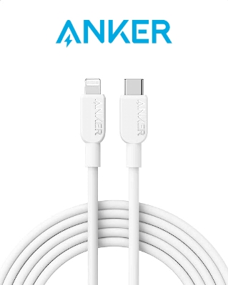 Picture of Anker 310 USB C to Lightning Cable – 3ft (White)