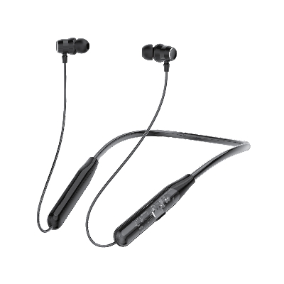 Picture of Moxx BN600 Neckband Bluetooth Headset BT5.4 Sports Headset, Smooth Sound, Magnetic Control- Voice Changer - Bluetooth neckband - best neckband (Black)