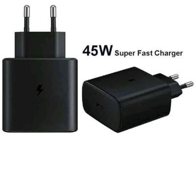 Picture of 45W PD Fast Power Adapter 2 Pin For Samsung Mobile with C to C cable (Adapter Only)