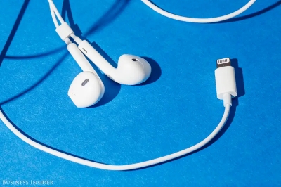 Picture of EarPods For Iphone with Lightning Connector(Best Quality) In Ear Earphones And Headphone With Microphone For iphone Direct connection (White)