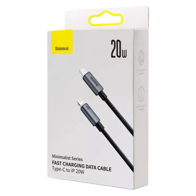 Picture of Baseus Minimalist Series 20W Type-C to Lightning Fast Charging Data Cable (Black)
