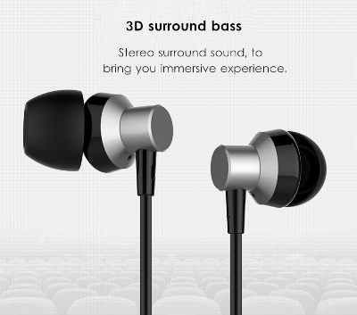 Picture of REMAX RM 512 High Performance Wired In Ear Earphone Stereo with Mic 3.5mm Jack (Black)