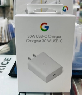 Picture of Google 30W USB type-C to type-C fast charging Adapter Charger Google 30W USB type-C to type-C fast charging Adapter Only (White)