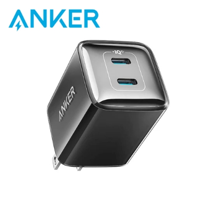 Picture of Anker 521 Charger (Nano Pro) Nano Pro 40W PIQ 3.0 Dual Port Compact Fast USB C Charger (Black)