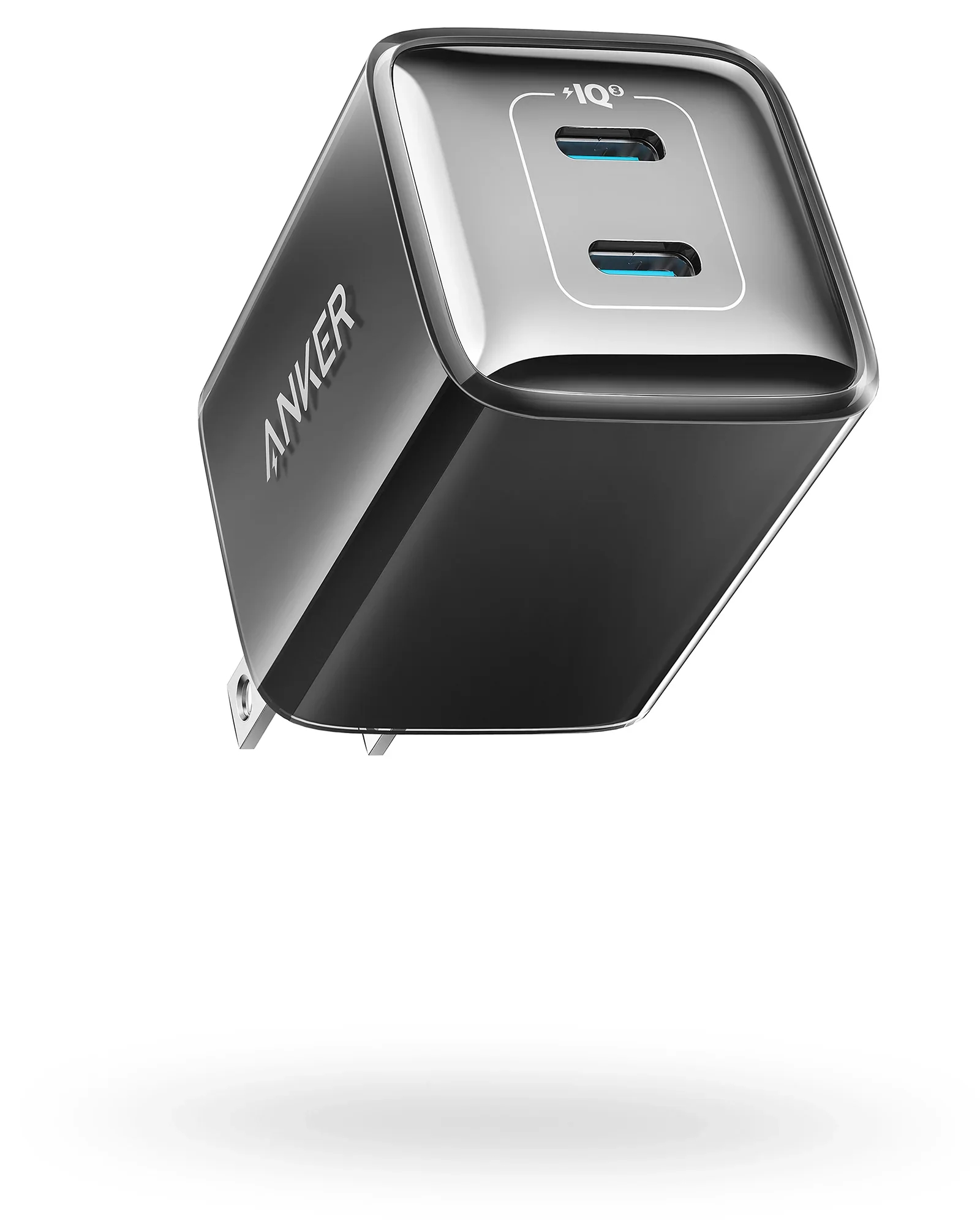 Picture of Anker 521 Charger (Nano Pro) Nano Pro 40W PIQ 3.0 Dual Port Compact Fast USB C Charger (Black)