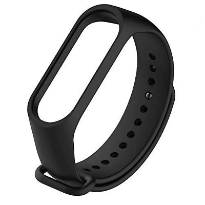 Picture of Mi Band 5/6/7 Replacement Silicone Wrist Strap For SmartWatch (Black,Freesize)