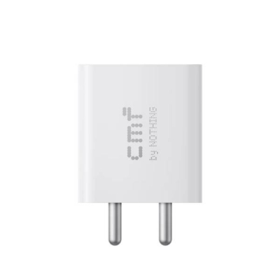 Picture of CMF by Nothing 33W Power Rapid Fast Charger Adapter for CMF Phone 1 Nothing Phone 2a Plus Phone 2a Phone 2 Phone 1 Tab 33-watt Quick Charging Adaptor for Smartphone, CMF 33w, White (White)