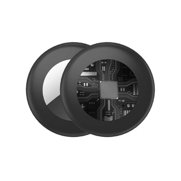 Picture of HOCO E101 Anti-Lost Smart Tag Bluetooth Finder Supports Google Find My Phone/Apple Find My Precise Position for Keys Pets Luggage Cars Replaceable Battery Up o 8 Months Backup Android/iOS Supported Smart Finder for Any Device (Black)