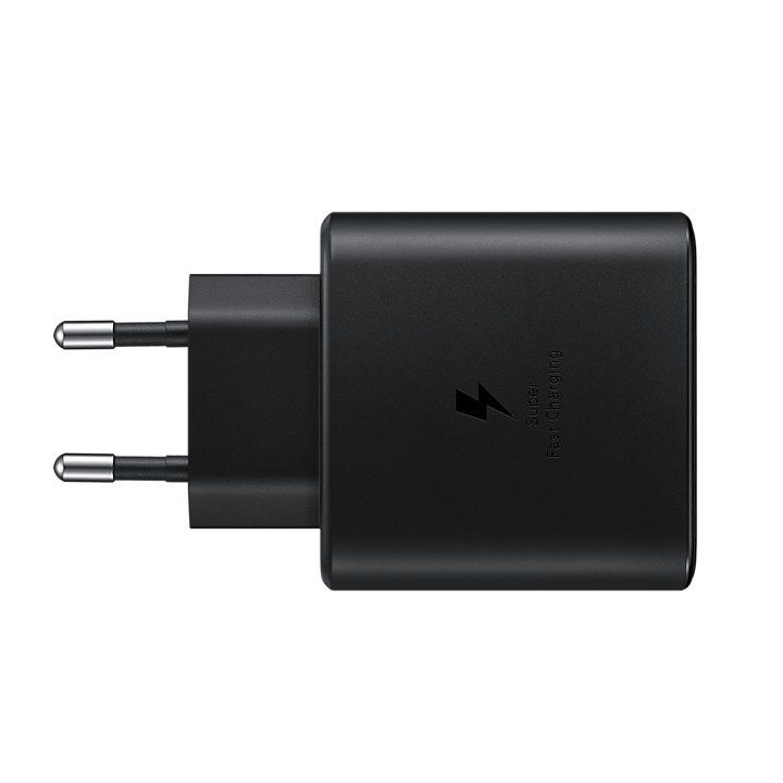 Picture of Sansung 45W PD  Super Fast 2 Pin Charger 2.0 with Type C Data Cable from Type C (Black)