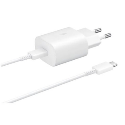 Picture of Samsung S21 S21 Ultra S20 5G 25W Charger Surper Fast Charging Adapter Usb Type C Pd Pps Quick Charging Eu For Galaxy Note 20 Ultra 10 - Charger (White With Cable)