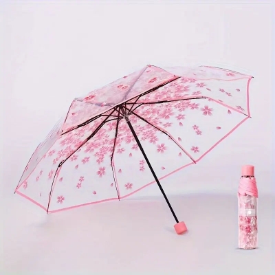 Picture of Manual Open Transparent Umbrella for Girls | MNK SHOP (Green)