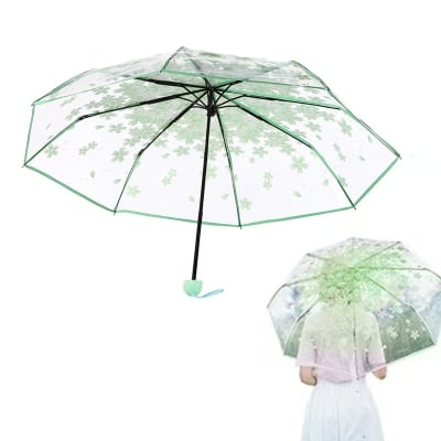 Picture of Crystal Look PVC Umbrella for Women | MNK SHOP (Pink)