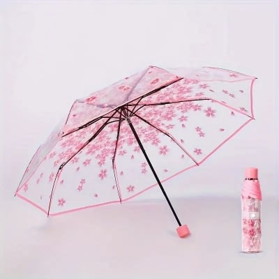 Picture of Premium Look Transparent Rain Umbrella | MNK SHOP (Blue)
