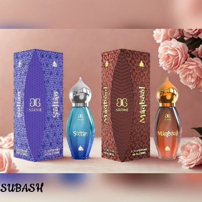 Picture of Arome Sultan And Maqbool Attar - Taj Series Luxurious Primium Royal Perfume Oil Combo - 9ml (India)