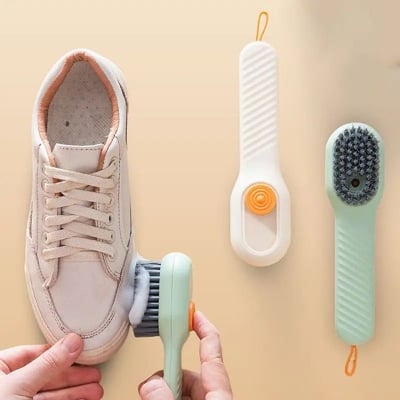 Picture of Automatic liquid discharge shoe brush, soft bristles, for household laundry, daily use