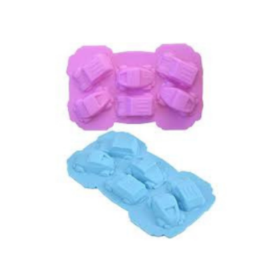 Picture of Cars Silicone Chocolate And Candy Mold 6 Cavity -Pink