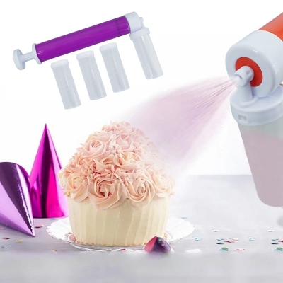 Picture of Manual Airbrush for Cakes Decorating , Spray Can for Cakes -Multicolor