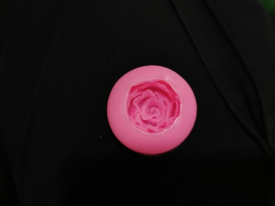 Picture of Rose Flower Silica Gel Mold DIY Sugar Cake Decoration Fondant Cake Molds -Pink