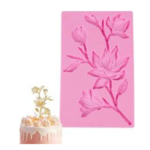 Picture of Magnolia Flowers Camellia Flowers Silicone Molds Fondant Cakes Chocolate Decoration Molds -Pink