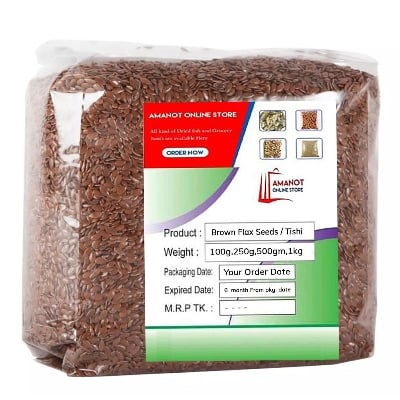 Picture of Organic Brown Flax Seeds-(Tishi)-250Gm