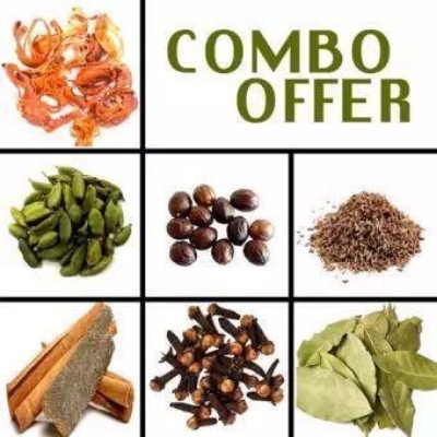 Picture of Combo of Moshla /Masala-Daruchini, Jeera, Sobuj Elach, Gol Morich, Lobongo, Joyfol, Joyotri, Tejpata -1000gm