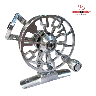Picture of High-Quality Fly Fishing Reel with Durable Aluminum Spool, Spinning Fishing Rod & Reel Set for Outdoor Recreation (সিলভার)