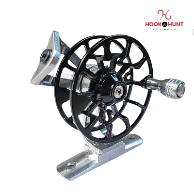 Picture of High-Quality Fly Fishing Reel with Durable Aluminum Spool, Spinning Fishing Rod & Reel Set for Outdoor Recreation (কালো)