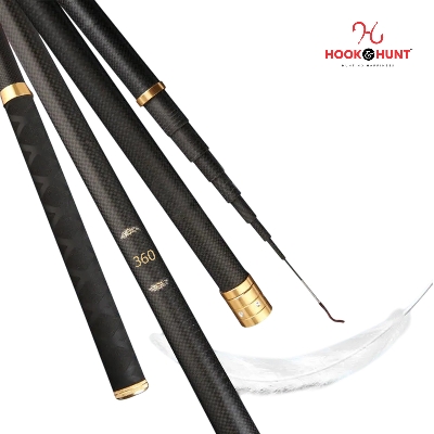 Picture of New High-Quality Carbon Fiber Stream Fishing Rod - 270 cm to 540 cm Rod with Explosion-Proof Ring (450 Cm)