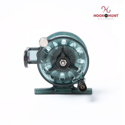 Picture of High-Quality Ice Fishing Reel Tackle Gear Spool - Portable Mini Fly Fishing Rod & Reel Set for Winter Fishing (কালো  কালার)
