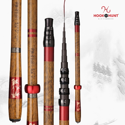 Picture of Special Brown Carbon Fishing Rod – Made of strong and durable carbon Rod- Size: 360 cm / 450 cm / 540 cm (360 cm)