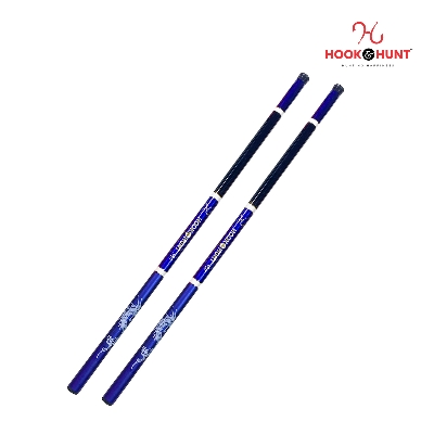 Picture of Blue Color FRP Fiberglass Stream Rod– 180 cm-720 cm Super Hard Light Strong Hand Fishing Rod– Blue Colour Rod. (270 cm)