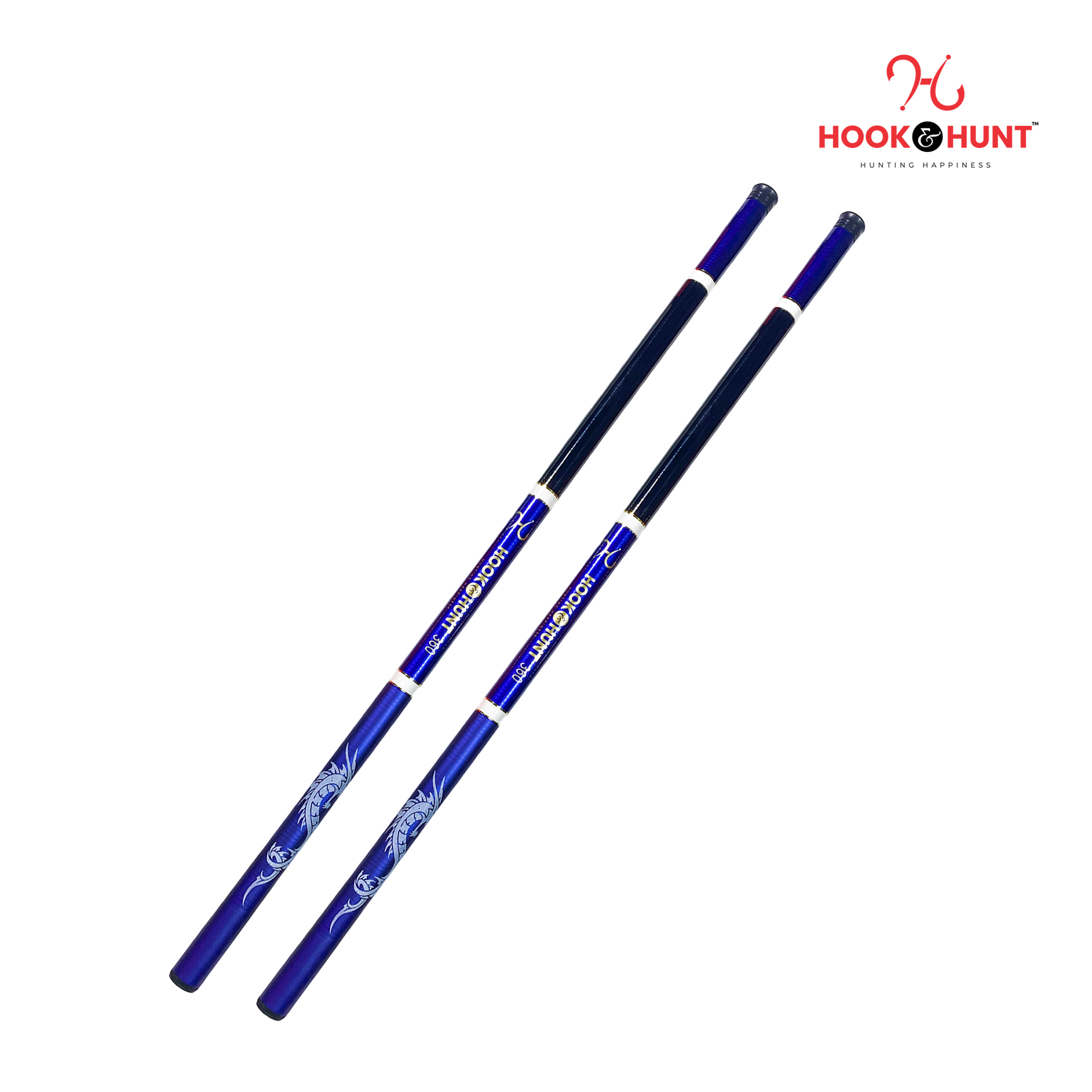 Picture of Blue Color FRP Fiberglass Stream Rod– 180 cm-720 cm Super Hard Light Strong Hand Fishing Rod– Blue Colour Rod. (630 cm)