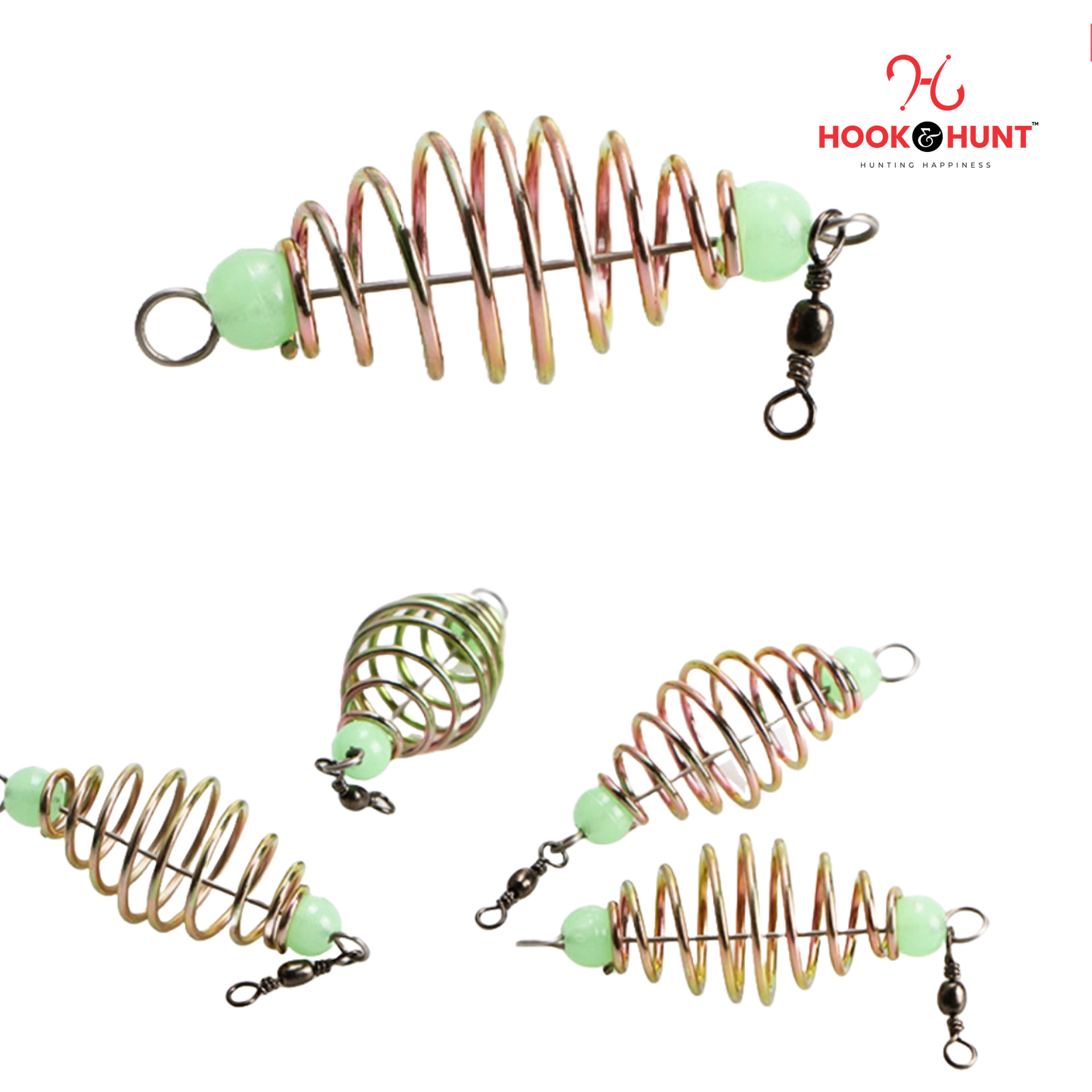 Picture of High-Quality Stainless Steel Fishing Spring Feeder with Inline Hook for Lure Fishing (০১ পিস)