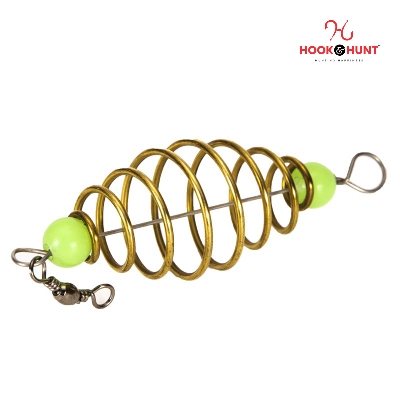 Picture of 05 Pcs Inline Hanging Copper Olive-Shaped Spring Bait Feeder – Carp Fishing Bait Feeder. (০৫ পিস)