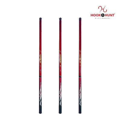 Picture of 270 cm Red Colour Fiberglass Stream Rod Super Hard Light Strong Hand Fishing Rod Red Colour (270 cm)