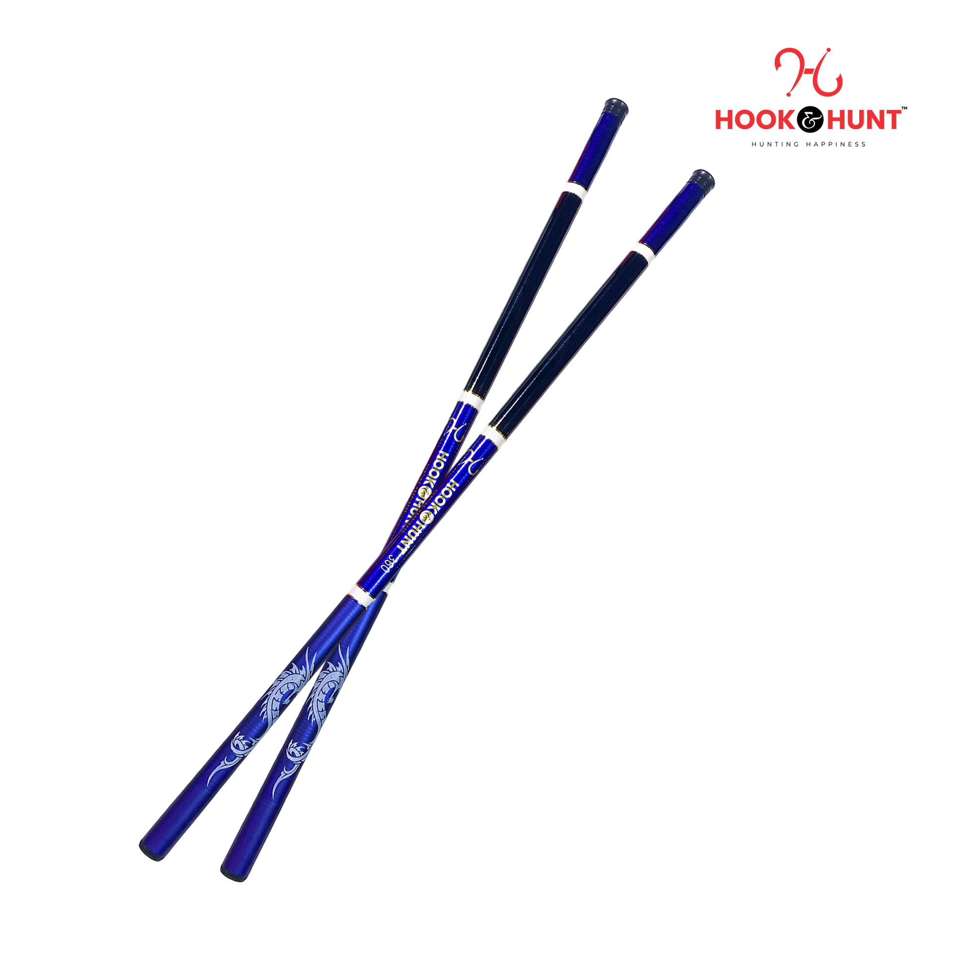 Picture of 360 cm Blue Color FRP Fiberglass Stream Rod– Super Hard Light Strong Hand Fishing Rod– Blue Colour Rod. (360 cm)