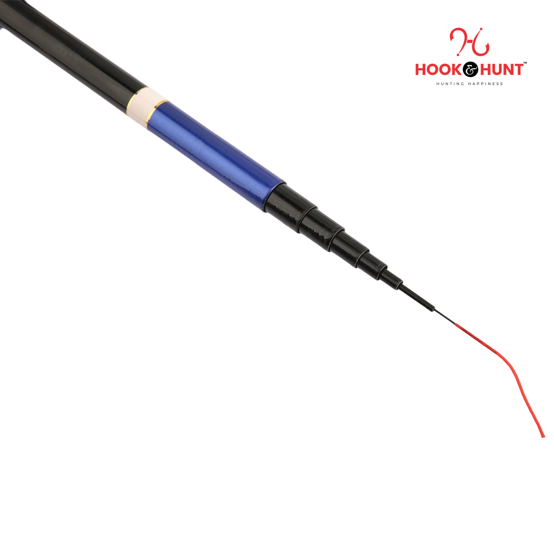Picture of 360 cm Blue Color FRP Fiberglass Stream Rod– Super Hard Light Strong Hand Fishing Rod– Blue Colour Rod. (360 cm)